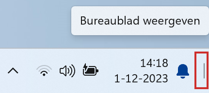 Bureaublad weergeven